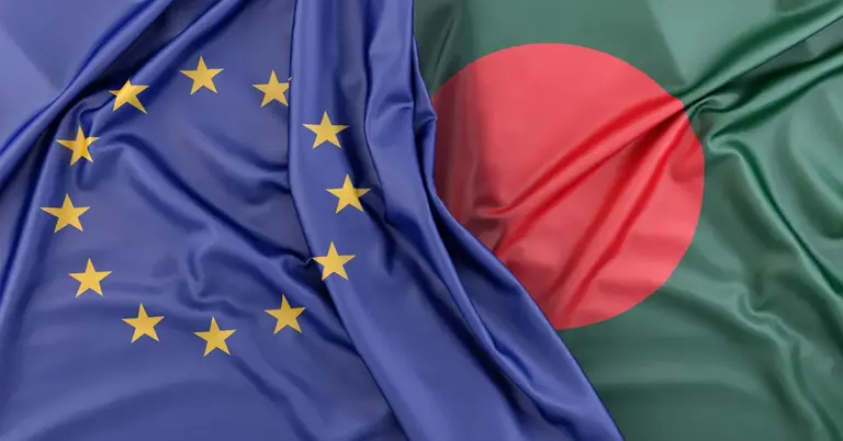 ইউরোপীয় ইউনিয়ন ও বাংলাদেশের পতাকা